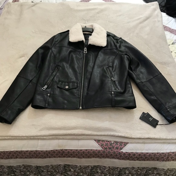 Lucky Brand Faux Leather/Fur Motto Jacketed - Picture 3 of 8